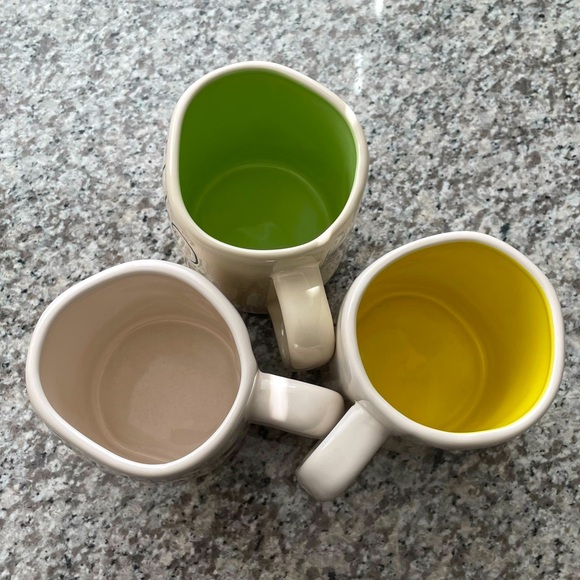 RAE DUNN • Three Pairs of Stylish “HELLO HAPPY SPRING” Mugs Cups - Picture 2 of 9